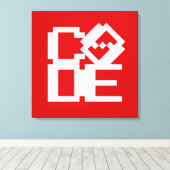 CODE CANVAS AFDRUK (Insitu (Houten vloer))