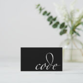 Code: Code aap, programmeur Visitekaartje (Staand voorkant)