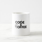 Code & Coffee Monoline Mug pour Devs (Centre)