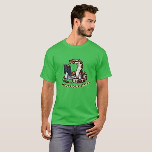 Code Constrictor: Het Superieure SSSYNTAX-programm T-shirt (Voorkant volledig)