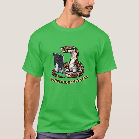 Code Constrictor: Het Superieure SSSYNTAX-programm T-shirt (Voorkant)