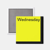 Code couleur Jour de la semaine Magnet Calendrier (Recto/Verso)