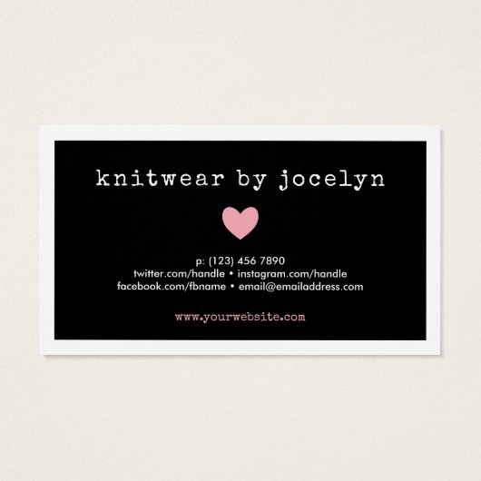 Code Coupon Coeur Rose Petite entreprise (Dos)