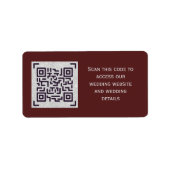 CODE D'ANALYSE QR - Stickers Pour INVITATIONS Date (Devant)