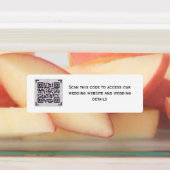 CODE D'ANALYSE QR - Stickers Pour INVITATIONS Date (Apposé)
