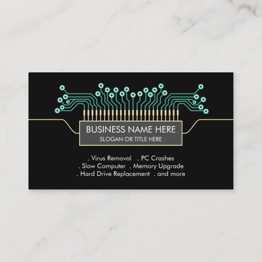 Code de la carte de circuit informatique (Dos)