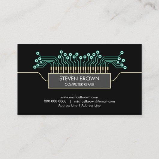 Code de la carte de circuit informatique (Devant)