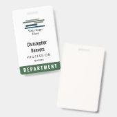Code de l'employé blanc foncé Grand logo Badge (Avant & arrière)