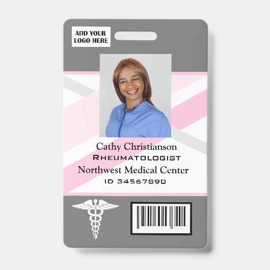 Code de numérisation du badge de nom de médecin ou (Avant)