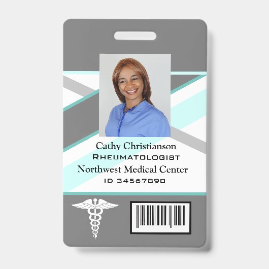 Code de numérisation du badge de nom de médecin ou (Avant)