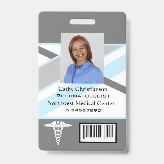 Code de numérisation du badge de nom de médecin ou (Avant)