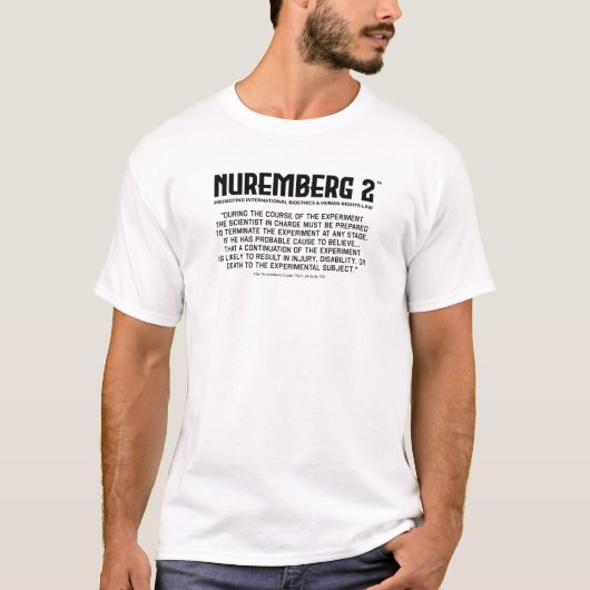 Code de Nuremberg 1947 Article 10 T-shirt (Devant)