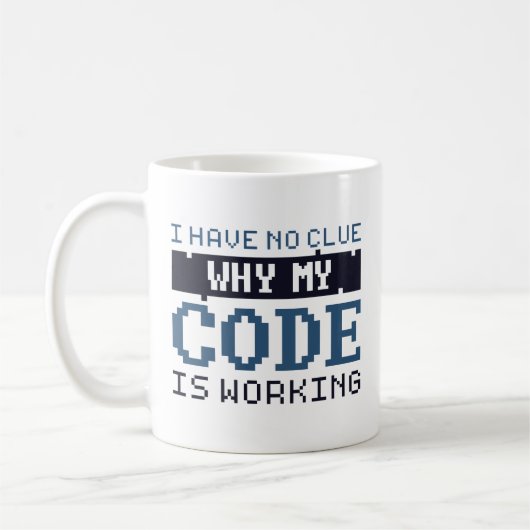 Code de travail café Mug (Gauche)