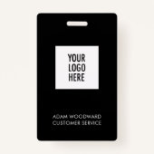 Code d'entreprise Badge de logo Employé (Dos)