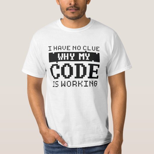 Code die T-shirt werkt (Voorkant)