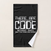 Code Écriture Programmer sans bogues (Serviette à main)