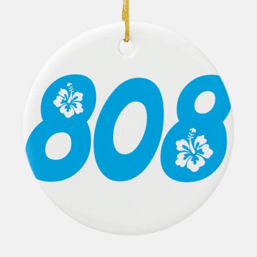 Code gebied Hawaï Keramisch Ornament (Achterkant)