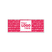 Code gegevensbeveiligingssysteem achtergrond en Lo Zelfinktende Stempel (Design)