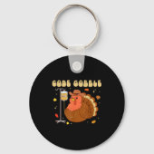 Code Gobble Funny Thanksgiving Nurse Rn Cna Medica Sleutelhanger (Voorkant)