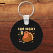 Code Gobble Funny Thanksgiving Nurse Rn Cna Medica Sleutelhanger (Voorkant)
