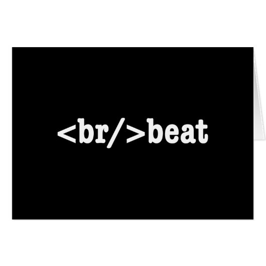 code HTML breakbeat (Devant horizontal)