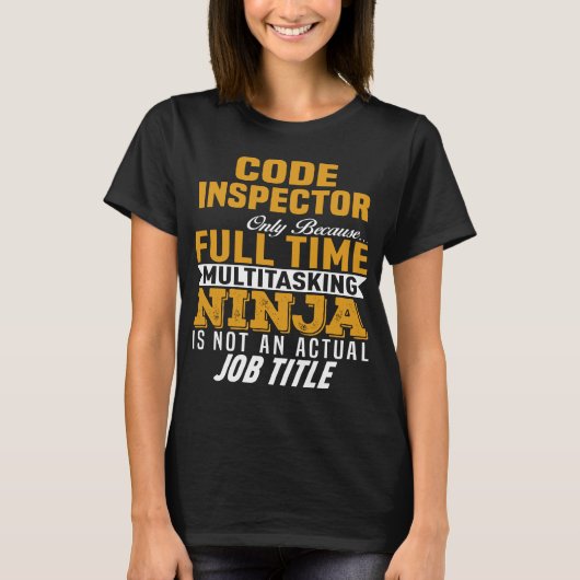 Code Inspector T-shirt (Voorkant)