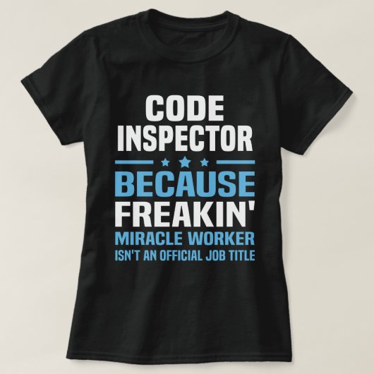 Code Inspector T-shirt (Design voorkant)