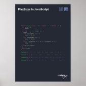 Code is art - code Poster 20 x 28 inch (Voorkant)