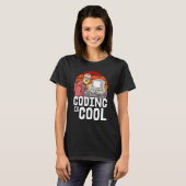Code is Cool Developer Software Programmer Codi T-shirt (Voorkant volledig)