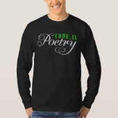 Code is poetry t-shirt (Voorkant)