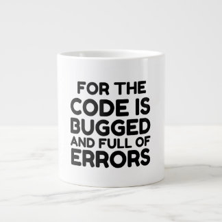 CODE IS VOL Bugs EN VOL FOUTEN Extra Grote Beker
