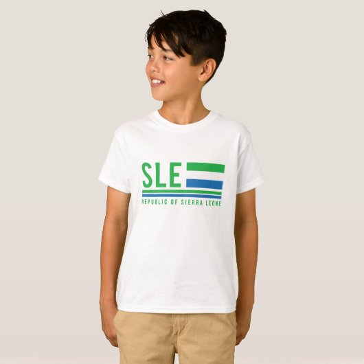 Code ISO Sierra Leone T-shirt (Devant entier)
