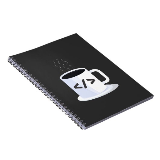 Code Java Coding Coffee Mok Funny Programming Code Notitieboek (Rechterzijde)