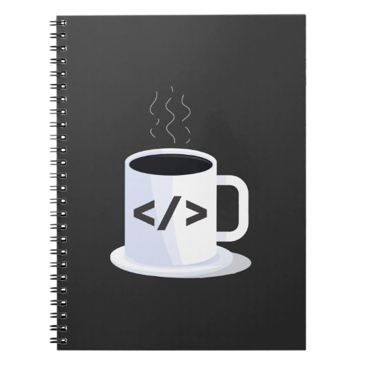 Code Java Coding Coffee Mok Funny Programming Code Notitieboek (Voorkant)