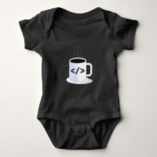 Code Java Coding Coffee Mok Funny Programming Code Romper