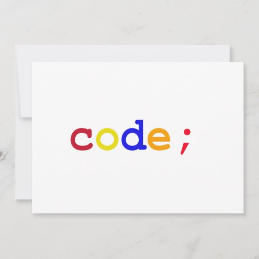 CODE KAART (Voorkant)