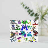 Code Key - Robots Briefkaart (Staand voorkant)