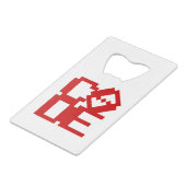 CODE KREDIETKAART FLESSENOPENER (Voorkant Gekanteld)