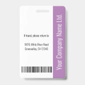 Code Logo-ID aangepaste personeelslid Badge (Achterkant)