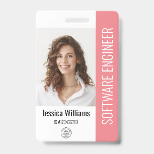Code Logo-ID aangepaste personeelslid Badge