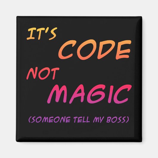 Code Magic Magnet Magneet (Voorkant)