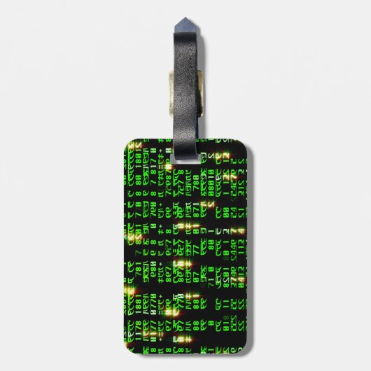 Code matrix bagagelabel (Achterkant verticaal)