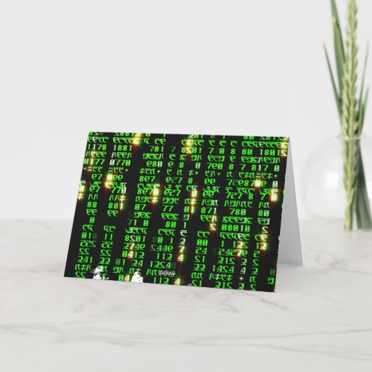 Code matrix bedankkaart (Achterkant)
