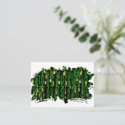 Code matrix informatiekaartje (Staand voorkant)