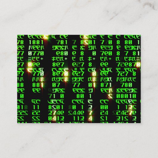 Code matrix informatiekaartje (Achterkant)
