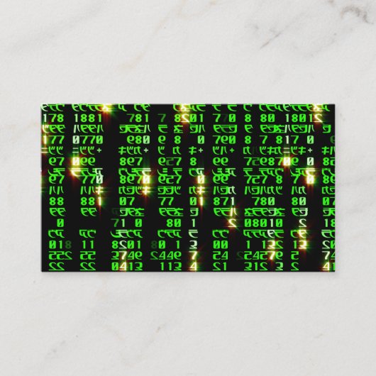 Code matrix informatiekaartje (Voorkant)