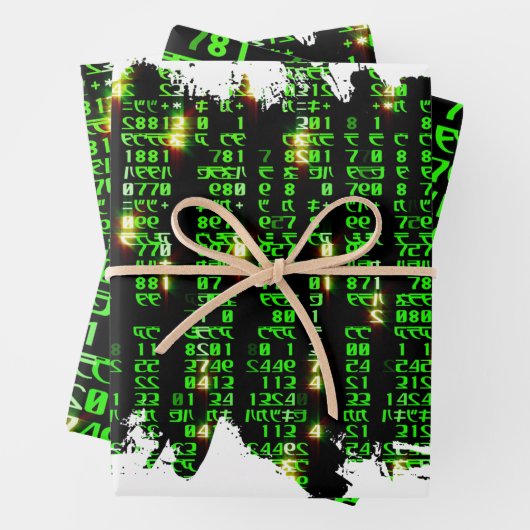 Code matrix inpakpapier vel (In situ)