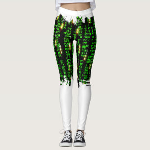 Code matrix leggings