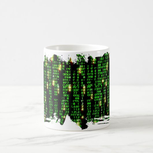 Code matrix magische mok (Center)