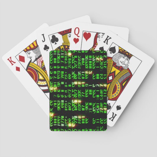 Code matrix pokerkaarten (Achterkant)